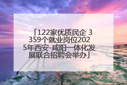 122家优质民企 3359个就业岗位2025年西安-咸阳一体化发展联合招聘会举办