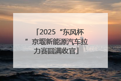 2025“东风杯”京堰新能源汽车拉力赛圆满收官