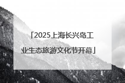 2025上海长兴岛工业生态旅游文化节开幕
