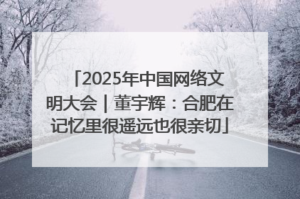 2025年中国网络文明大会｜董宇辉：合肥在记忆里很遥远也很亲切