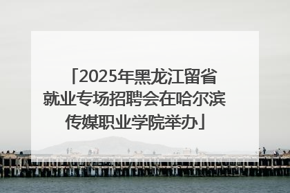2025年黑龙江留省就业专场招聘会在哈尔滨传媒职业学院举办