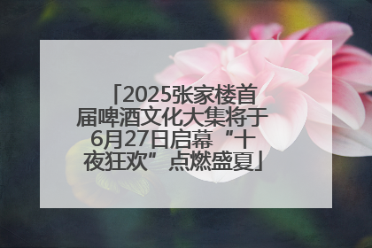 2025张家楼首届啤酒文化大集将于6月27日启幕“十夜狂欢”点燃盛夏