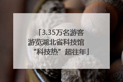 3.35万名游客游览湖北省科技馆 “科技热”超往年