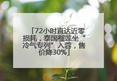 72小时直达近零损耗，泰国榴莲坐“冷气专列”入蓉，售价降30%