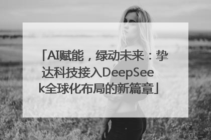 AI赋能，绿动未来：挚达科技接入DeepSeek全球化布局的新篇章